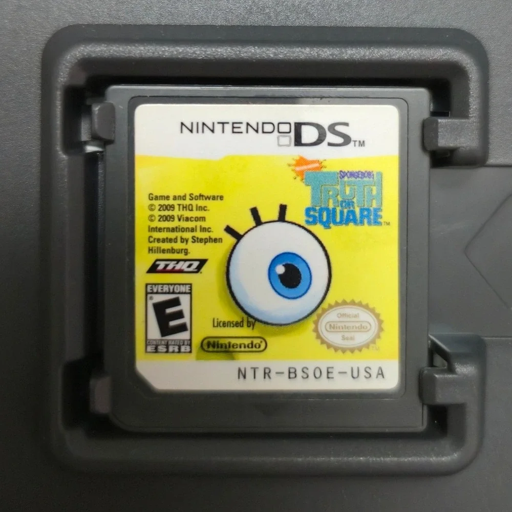 SpongeBob SquigglePants 3D & Truth or Square - Nintendo DS - 2 Games Tested